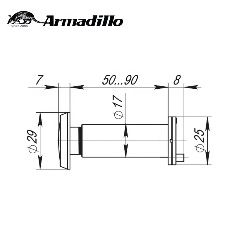 Wholesale Wide Angle Peephole Plastic Door Eye Viewer