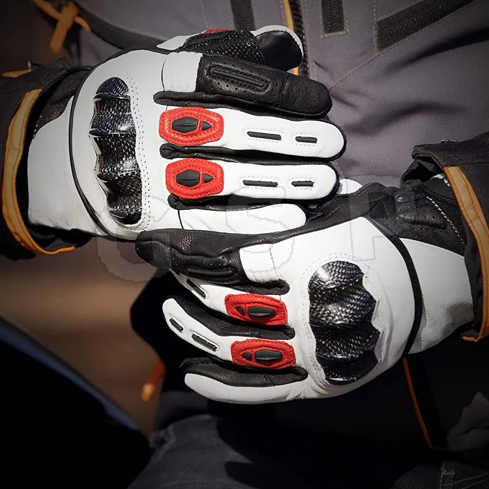 Motorcycle Riding Leather Gloves Retro Summer Motorbike Glove