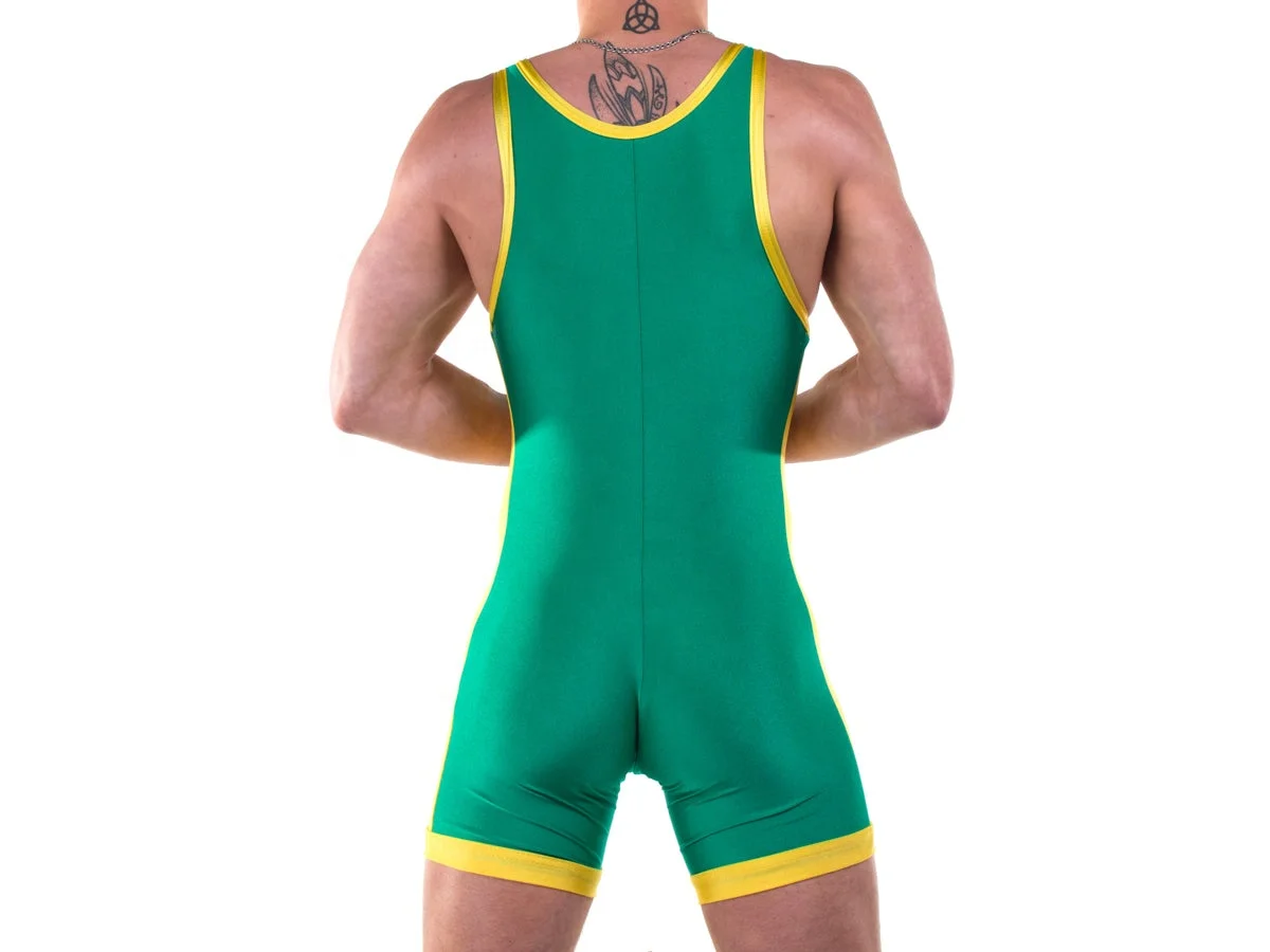New design Custom sublimation polyester  wrestling clothes print cool dry wrestling singlets