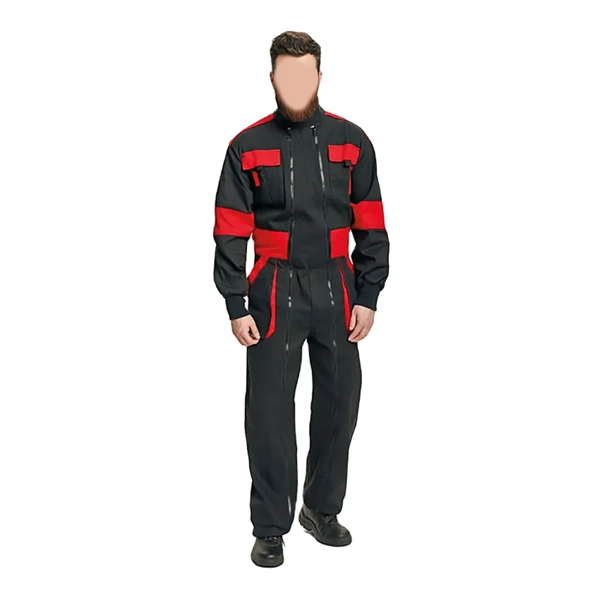 
Own Logo And Design Latest Breathable Thick Multi Colored Stripe Work Overalls For Labors Coveralls 