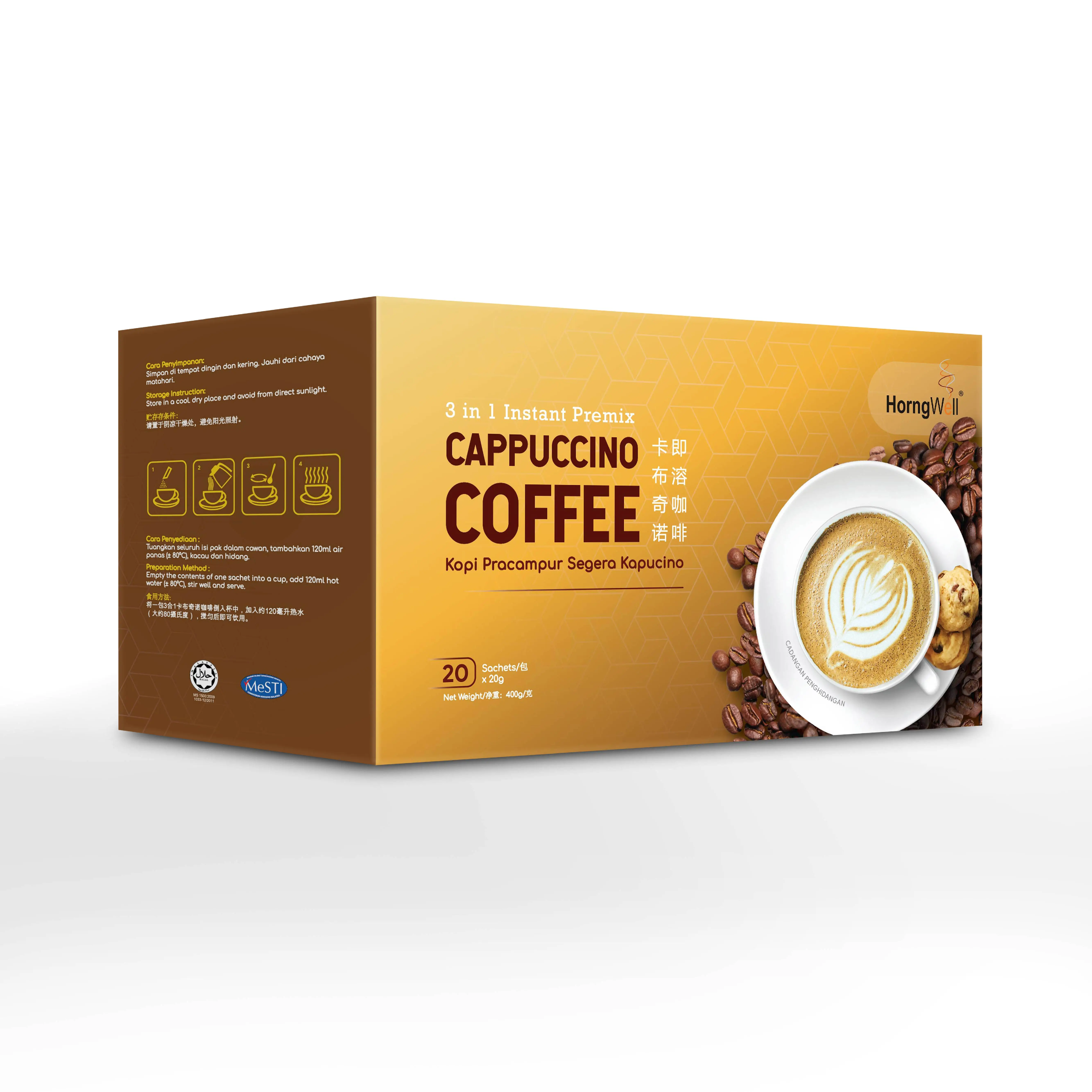 High Quality And Delicious Cappuccino Coffee Powder Instant Coffee