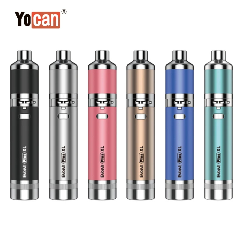 Испаритель Yocan Evolve Plus XL испаритель для электронной сигареты с четырьмя катушками оптовая продажа батарея 1400 мАч встроенная силиконовая банка
