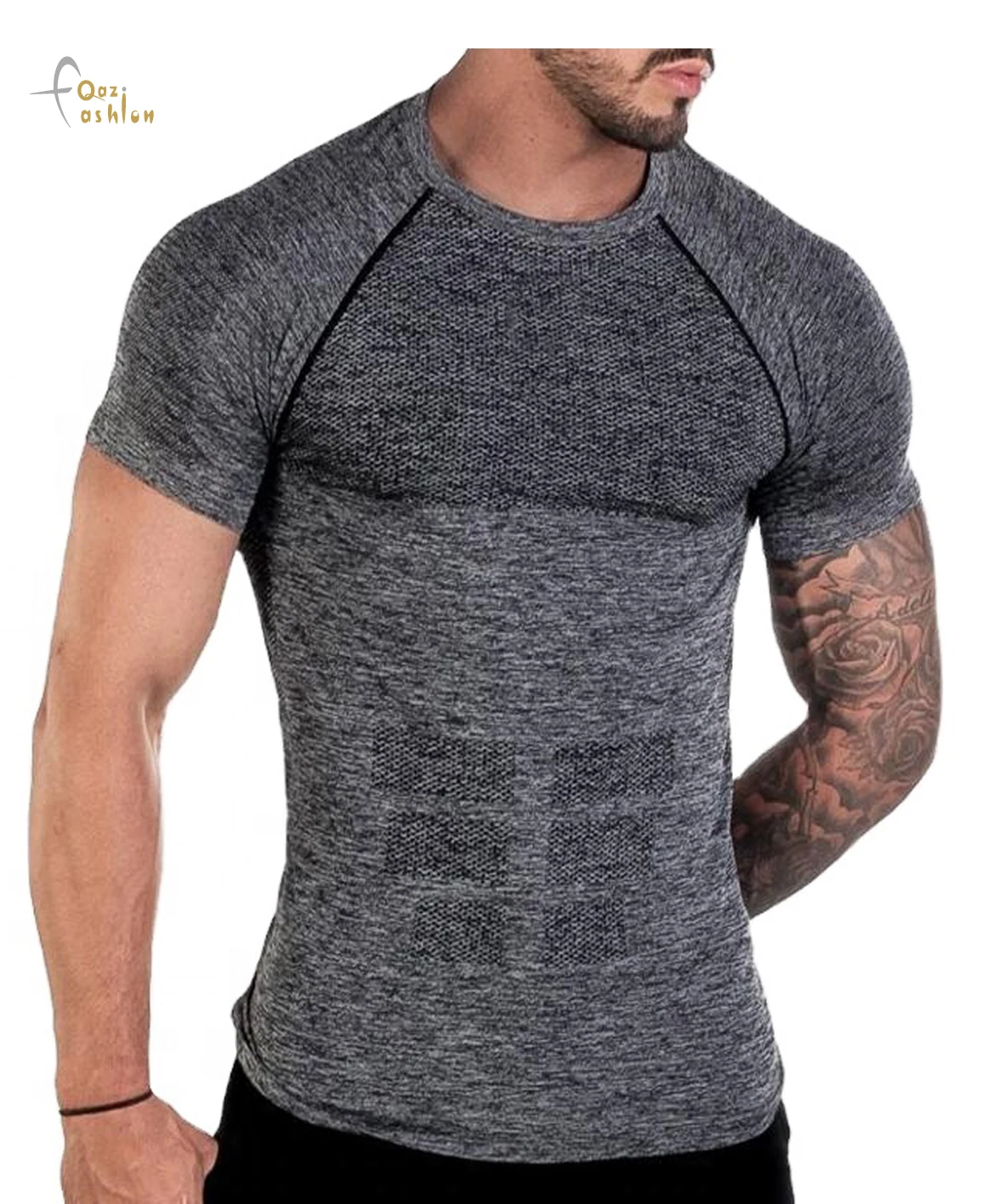 Summer black cotton gym sports t shirts
