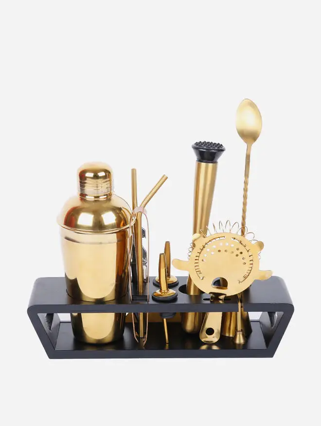 Luxury Stainless Steel Cocktail Shaker Set High Quality Bartender Tools for Home Use Bartending Custom Logo Model Martini