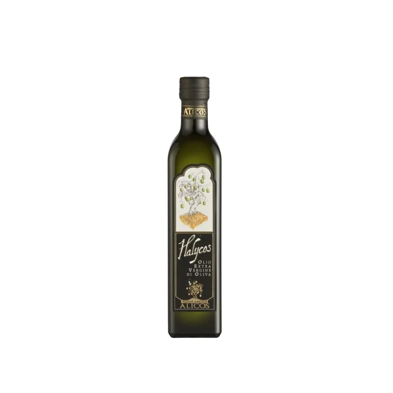 Made in Italy high quality glass bottle 0.50 l golden yellow extra virgin olive oil for seasoning