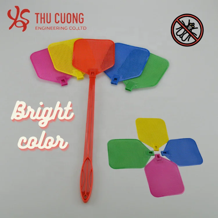 Durable Plastic Fly Swatter Heavy Duty Set Strong Perfect for Flies Mosquitoes Horse Flies Insects Customized Logo