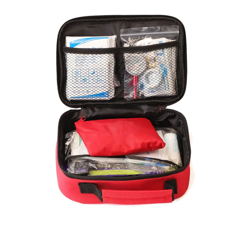 
Multipurpose Utility Tool Truck Vehicle First Aid Kit For Biking Injuries with Reflective Strip 