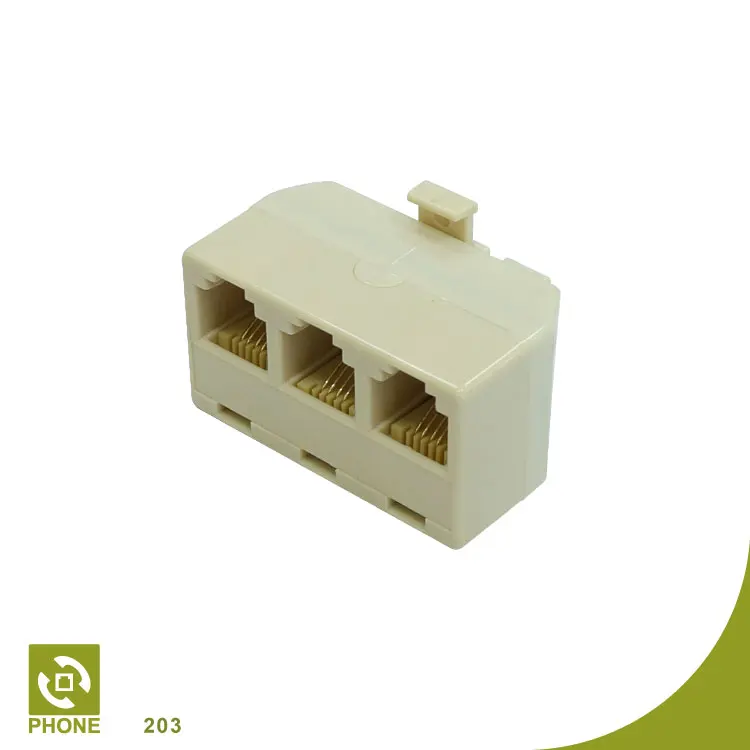 Modular Adaptor 2 way phone line splitter