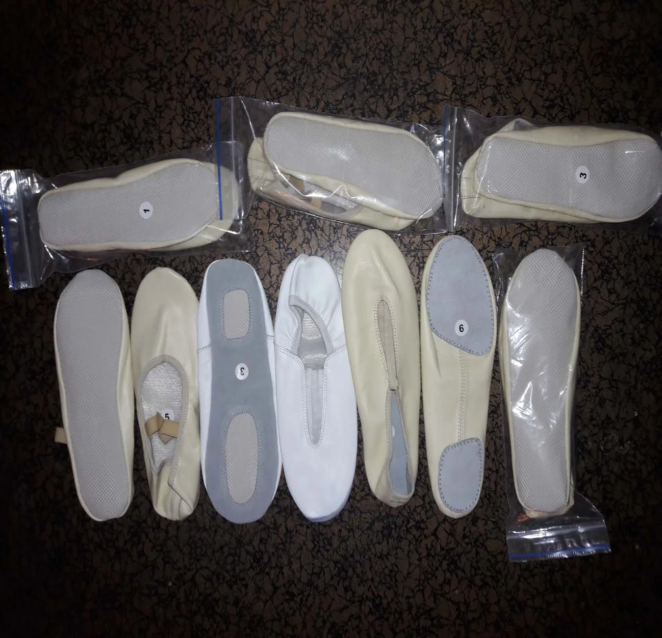 Canvas Leather Sole Shoes Ballet Rhythmic Gymnastics Belly Slippers
