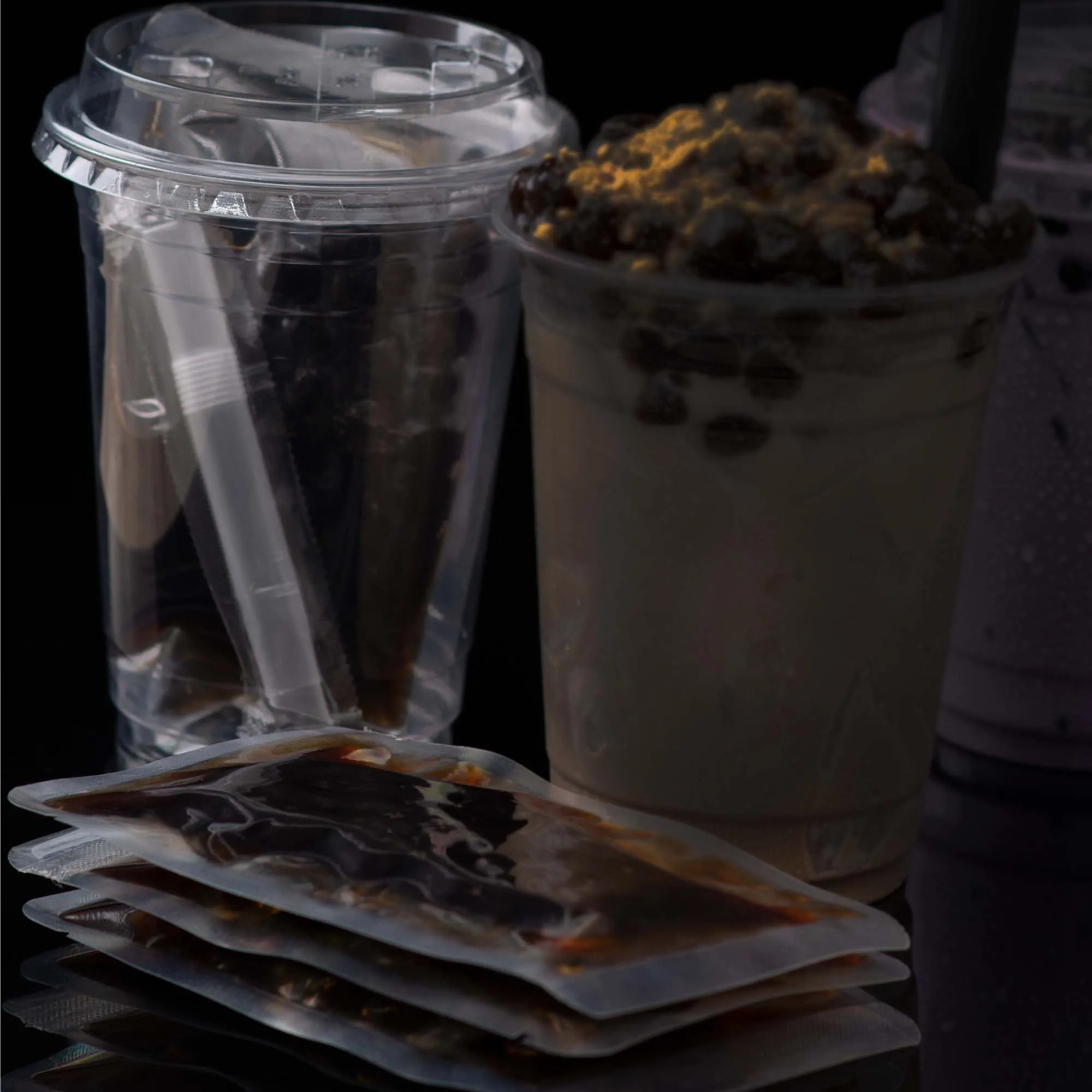 Instant Tapioca Bubble Boba Pearls, Ready To Use Shelf-stable without preservatives in Individual Serving Portions
