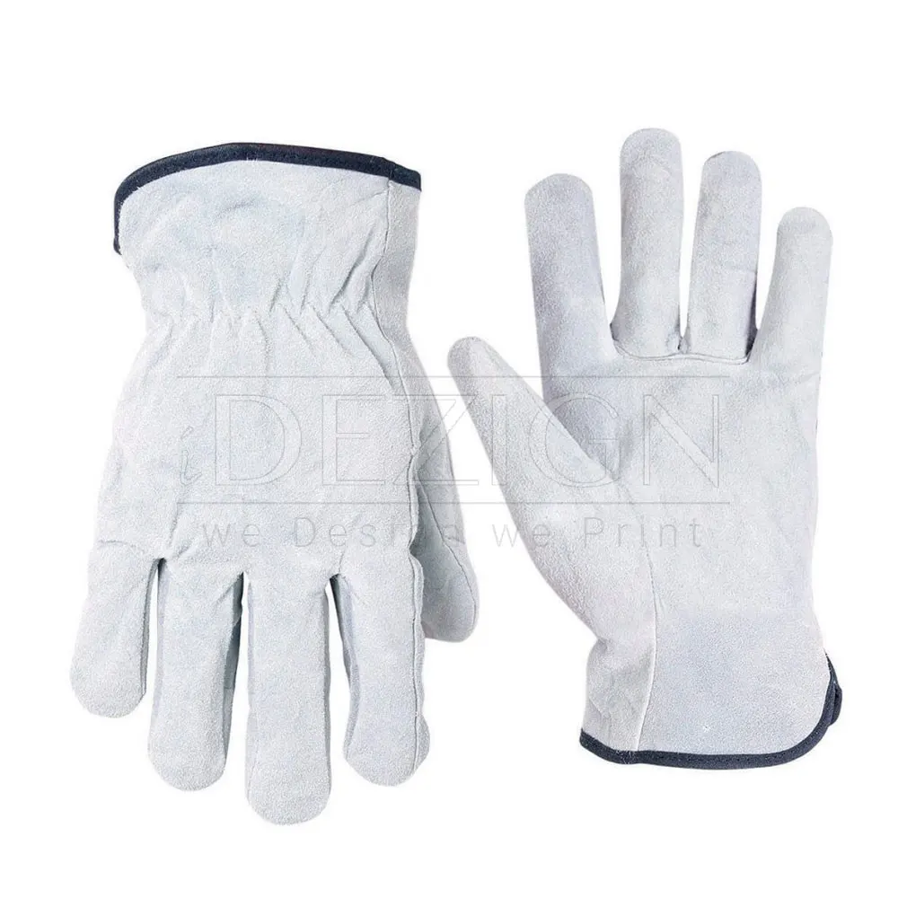 Дешевые мужские перчатки для работы из коровьей спилковой кожи