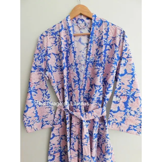 Hippie boho beach kimono pure cotton spring women nightgown kimono robes jacket long plus size western style women kimono dress