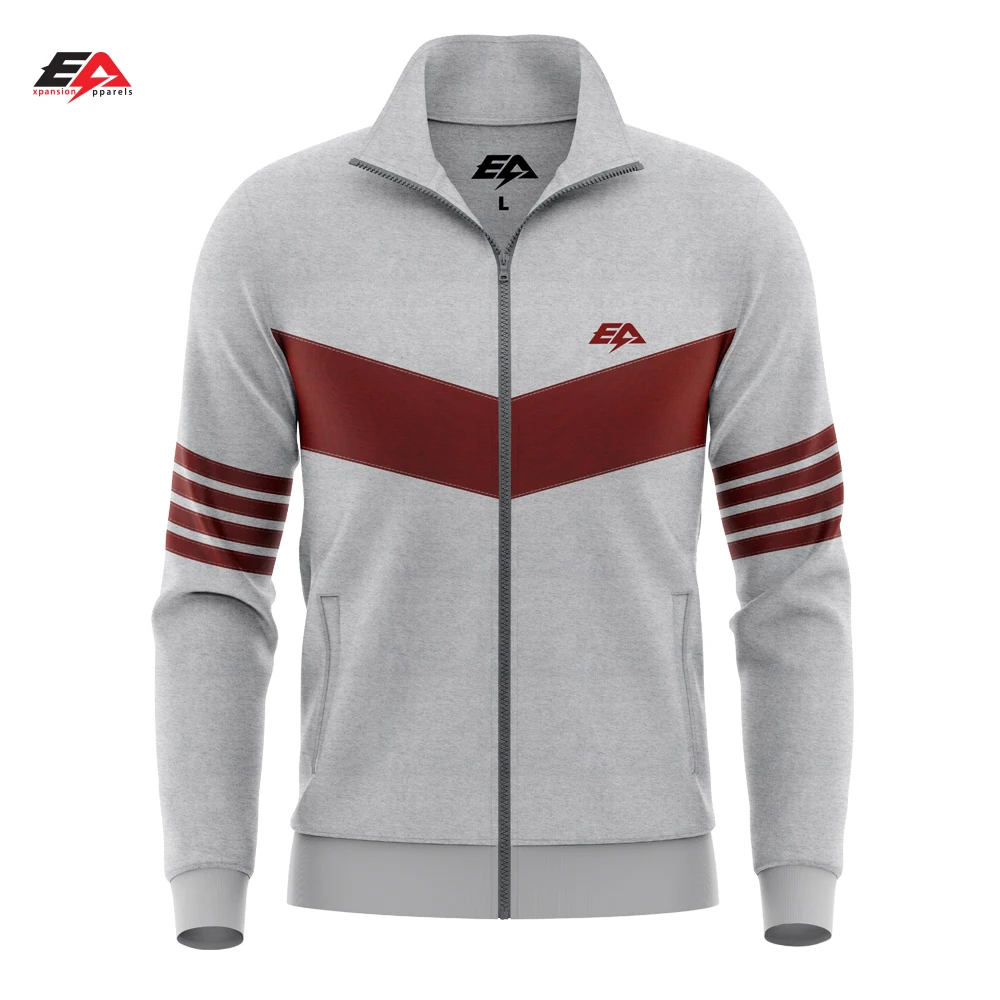 Мужская Спортивная одежда на заказ хлопковая молнии из двух предметов узкие спортивные штаны для футбола и бега тренировочные с рубашкой