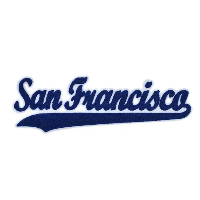 Hotsale Custom Dallas Atlanta San Francisco Las Vegas El Paso Los Angeles Indiana Compton iron on letter chenilla patch