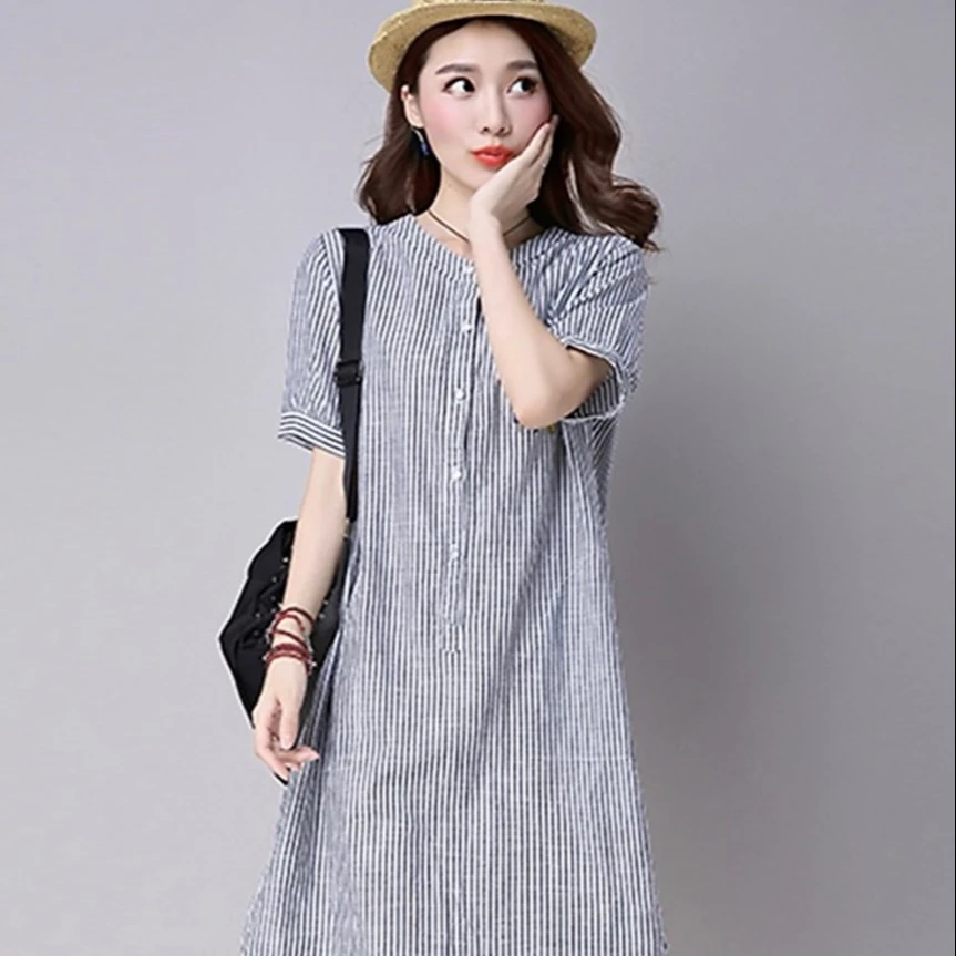 Платье-футболка, женские офисные черные длинные хлопковые повседневные платья