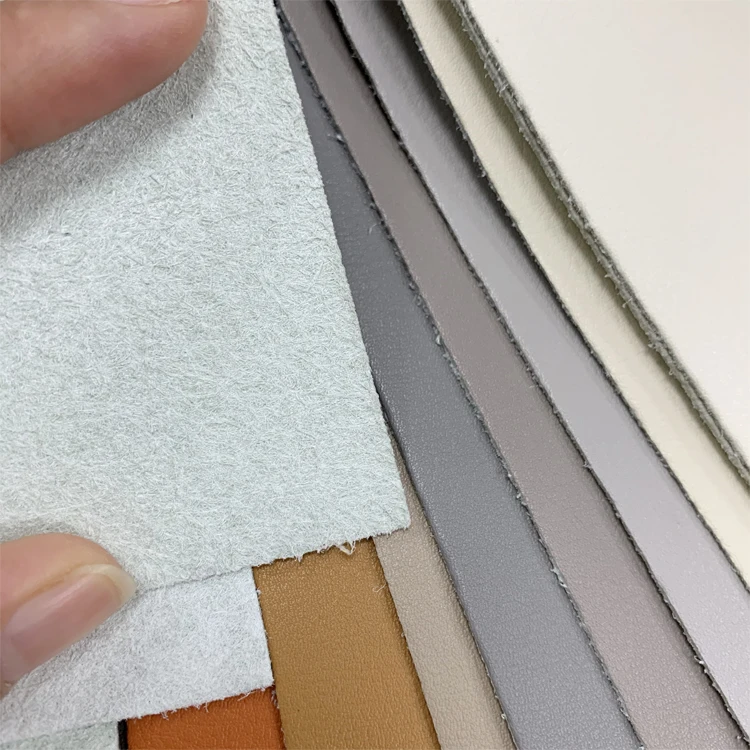 hydrolysis resistance waterproof breathable PU printed artificial synthetic suede microfiber leather roll for furniture