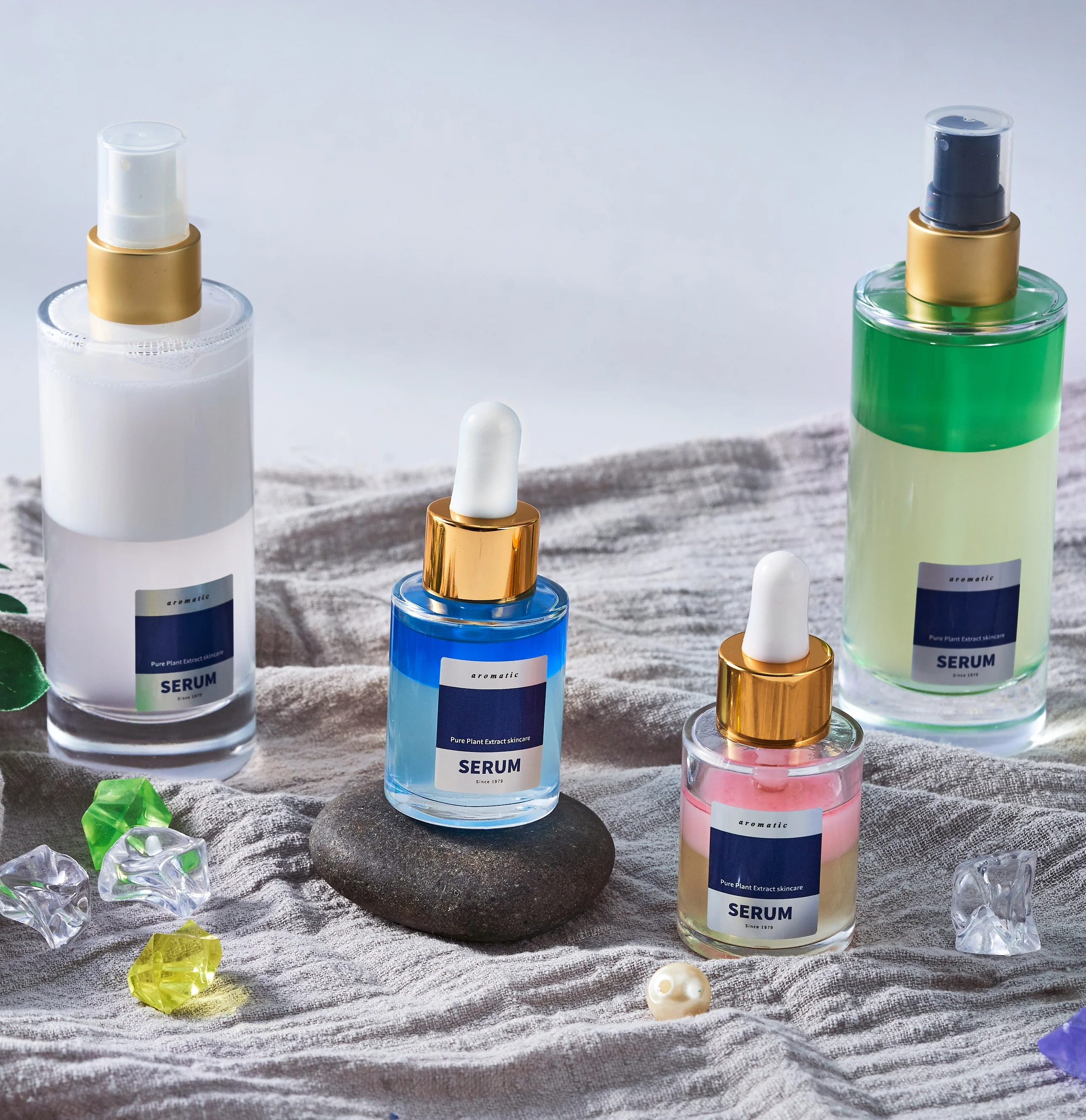 
OBM ODM OEM увлажняющий отбеливающий розовый клубничный розовый комплекс двойная эссенция 