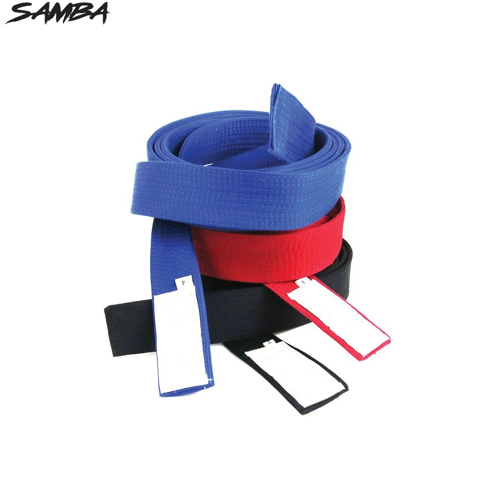 Регулируемые ремни для каратэ на заказ многоцветные с вышивкой индивидуальная упаковка услуги OEM