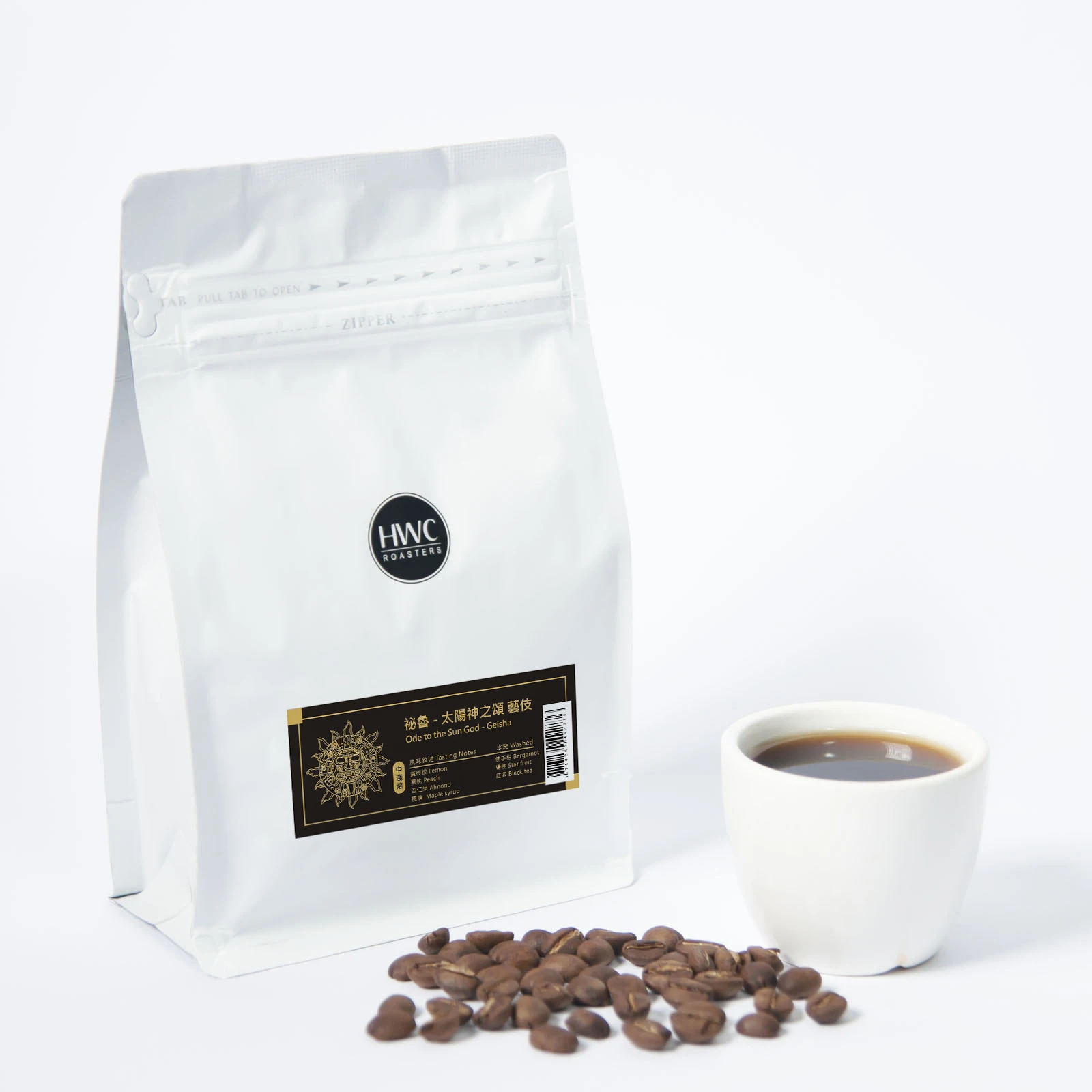 Высокое качество гейш; Перу Cuzco Incahuasi сотрудничества Ода к солнцу Бог жареного кофе в