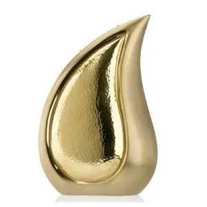 Elegant Multi-Color Enamelled Burial Teardrop Cremation Urn in Metal with Unique Design Perfect for Mini Keepsake and Bulk Buy