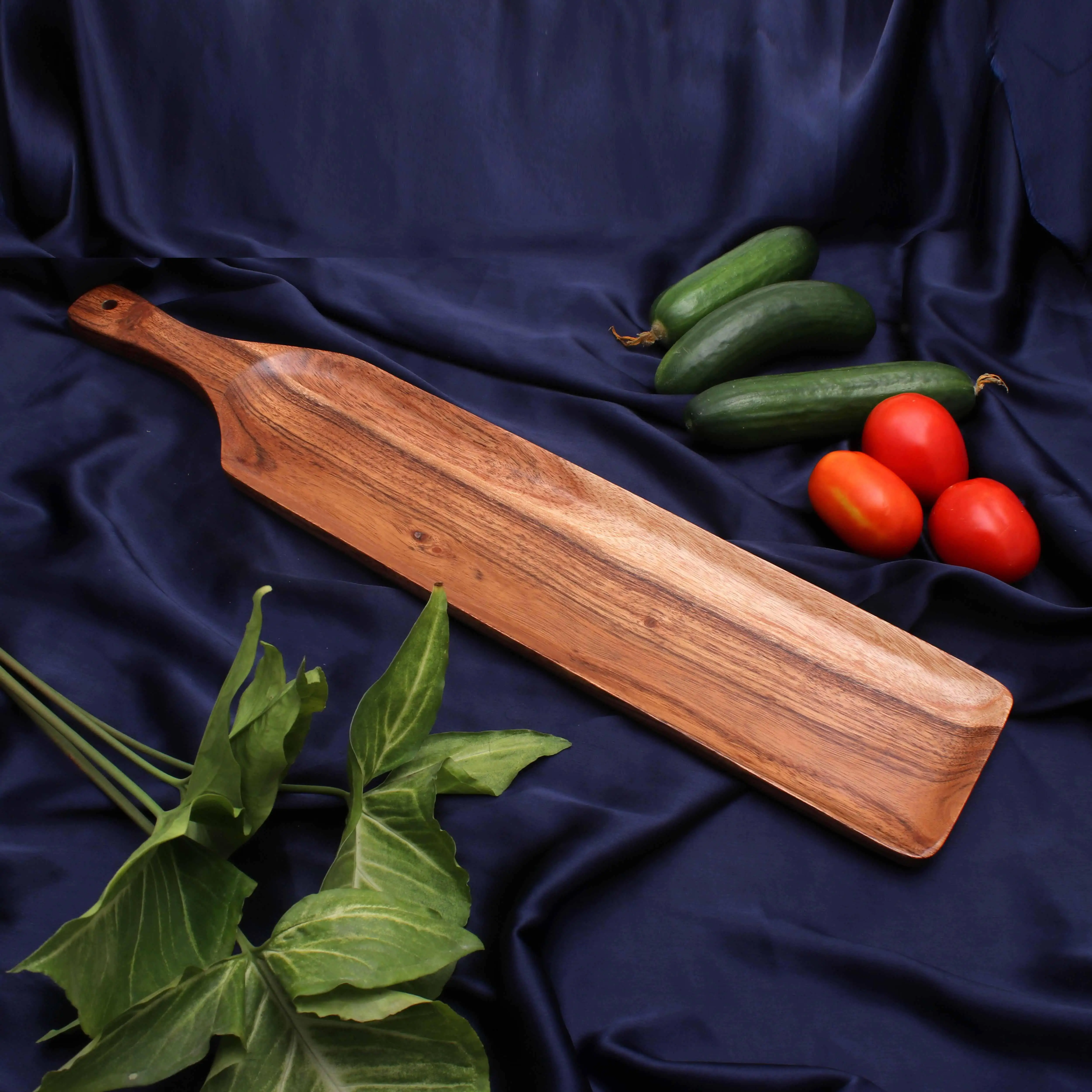 Wood Cutting Board Set with Handle Kitchen Cutting Boards for Meat Cheese Bread Vegetables Fruits-Charcuterie Serving Board