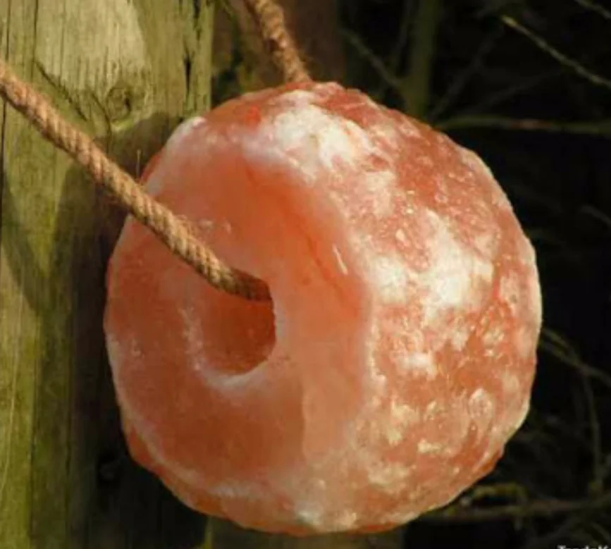 
Cattle Animal lick Salt stone rock with hanging rope 100% Natural Pure Himalayan Salt cattle salt licks 