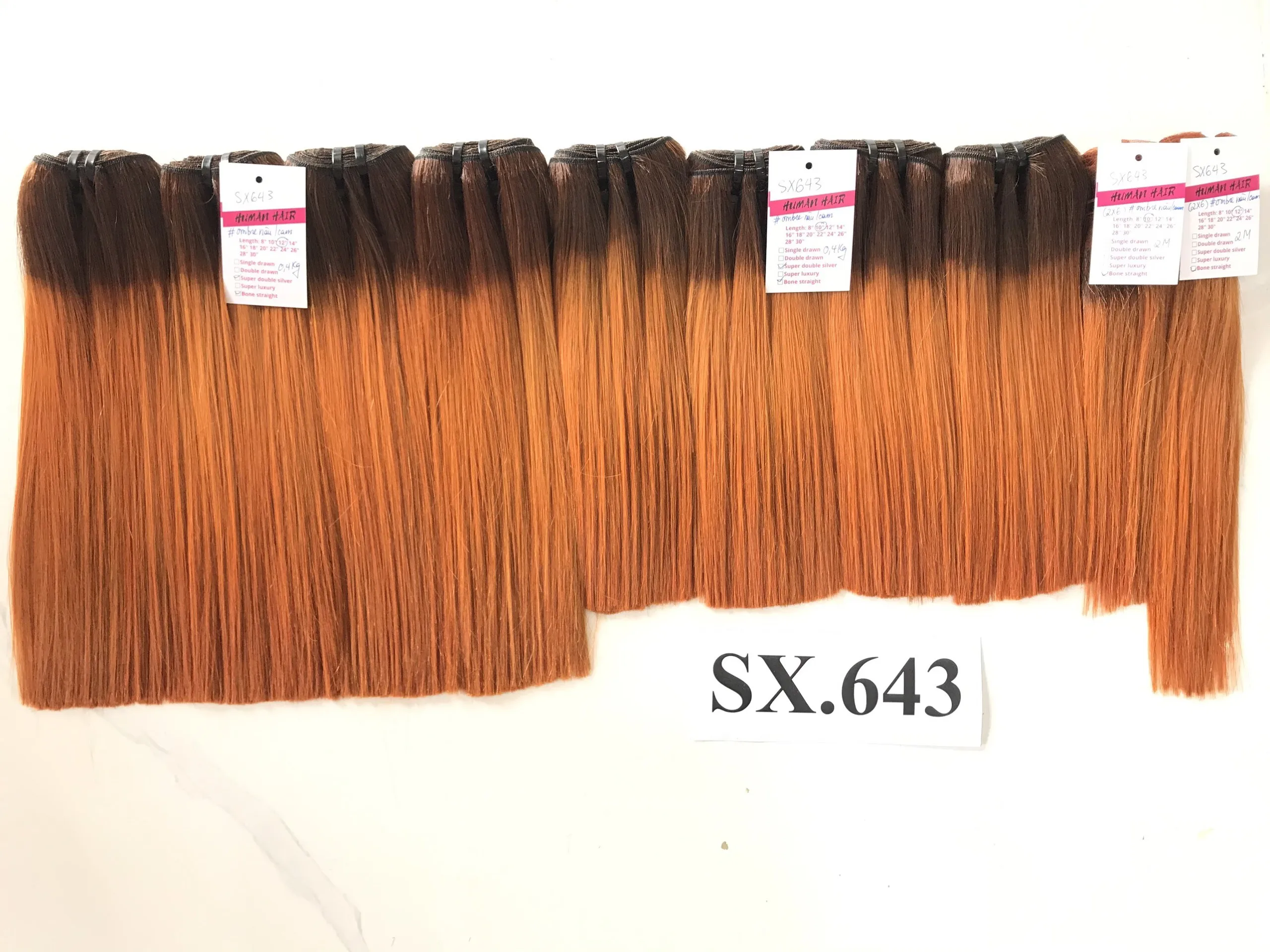 Низкая цена Омбре прямые волосы для наращивания высококачественные человеческие сделано во Вьетнаме фабрика быстрая доставка