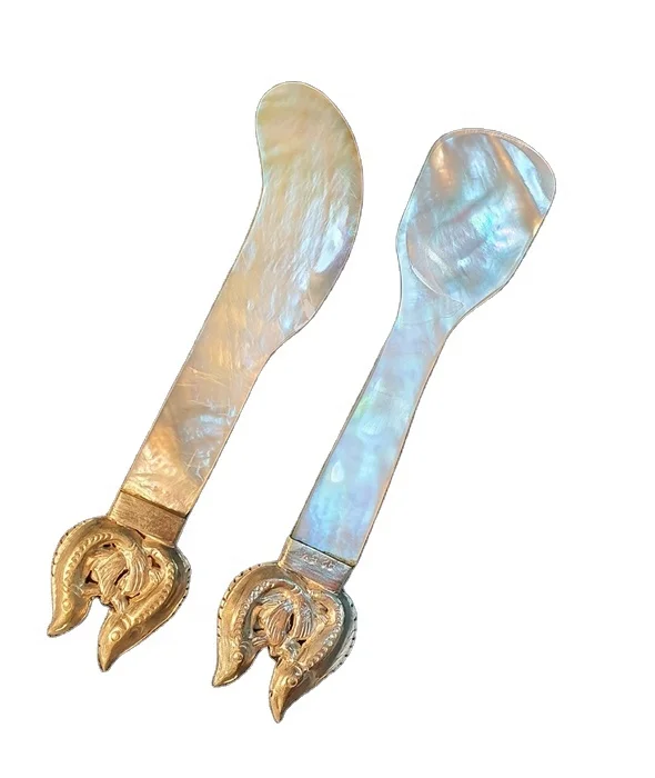 Perfect Yellow Lip Mother of Pearl serving set of Spoon, Caviar spoon, oyster spoon best selling from Vietcrafts