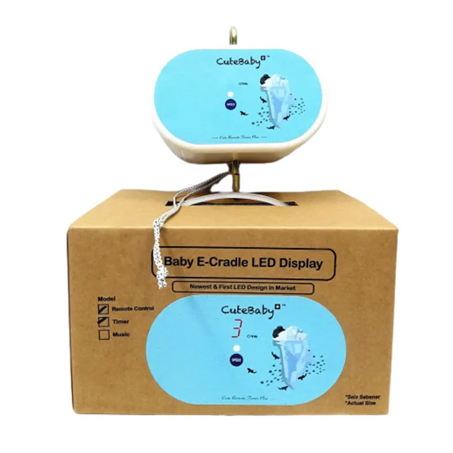 Высокая безопасность, электрическая детская качель, детская кроватка, электронная колыбель, светодиодный дисплей, регулируемая скорость, безопасность в использовании и эксплуатации