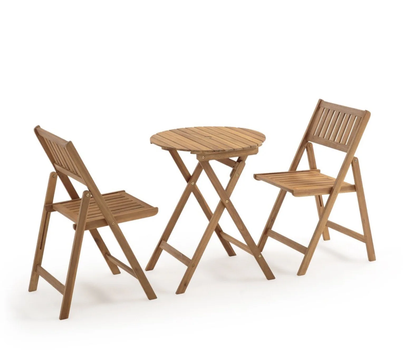 Acacia Outdoor Natural Wood Patio Garden Backyard Bistro Set Balcony Furniture  Outdoor Garden Sets Furniture from Vietnam