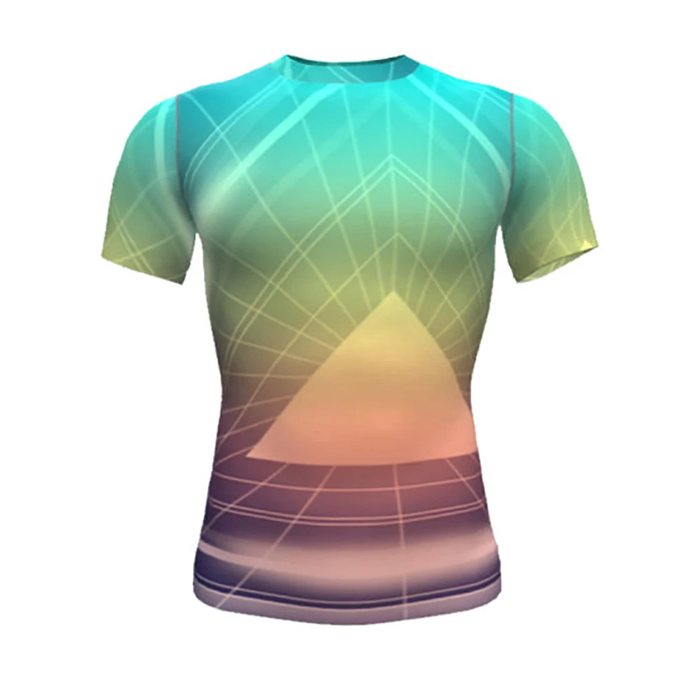 Latest New Design Adult Men Swimming Rash Guard Compression Shirt