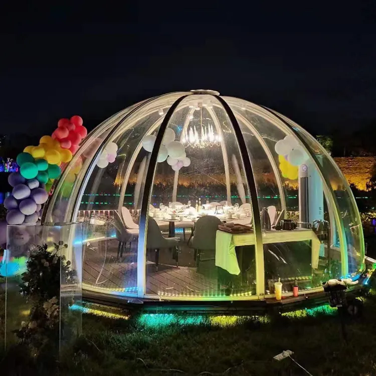 Geodesic Dome Round  Tent Manufacturer Supplier Pc Dome Tent  Camping Hotel Dome Tent Winter