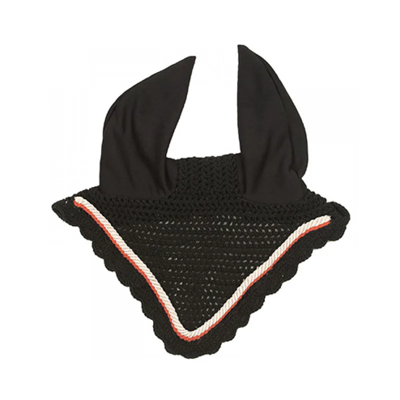 
Black Fashion fine Product Safety equestrian fly veil ear bonnet 