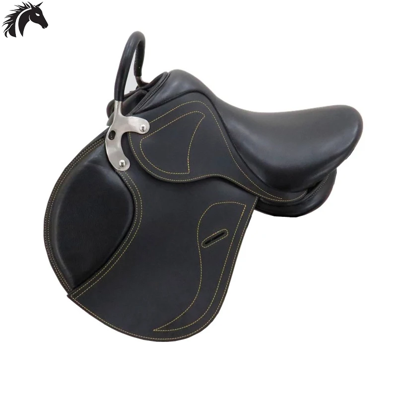 2022 New style western leather horse jumping saddle english horse saddle for horses racing