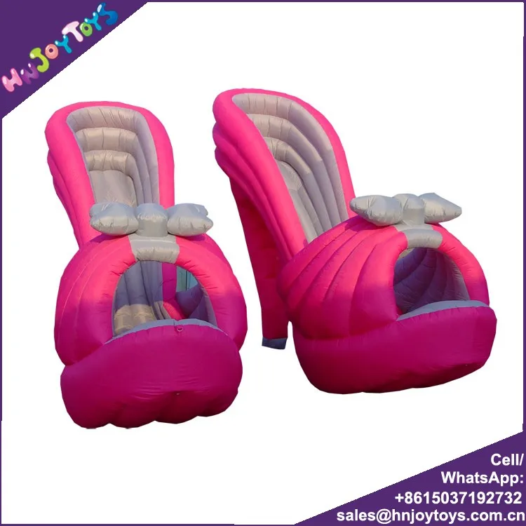 Advertising Inflatable Shoes Pink High Heel Shoes Inflatable For Advertising