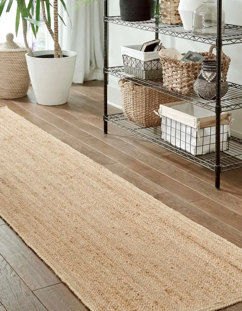 Плетеный вручную квадратный джутовый ковер ручная работа kilim домашний декор марокканский Прямоугольный размер на