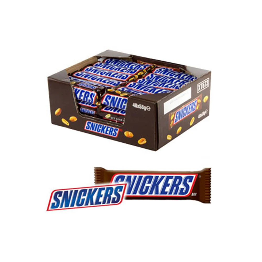 Mars snickers Original Single 50g - Peanut chocolate candy bar.