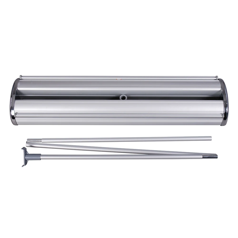 Luxury Custom Aluminium Retractable Double-sided Roll Up Banner Base Advertising Duplex Banner Stand 85x200