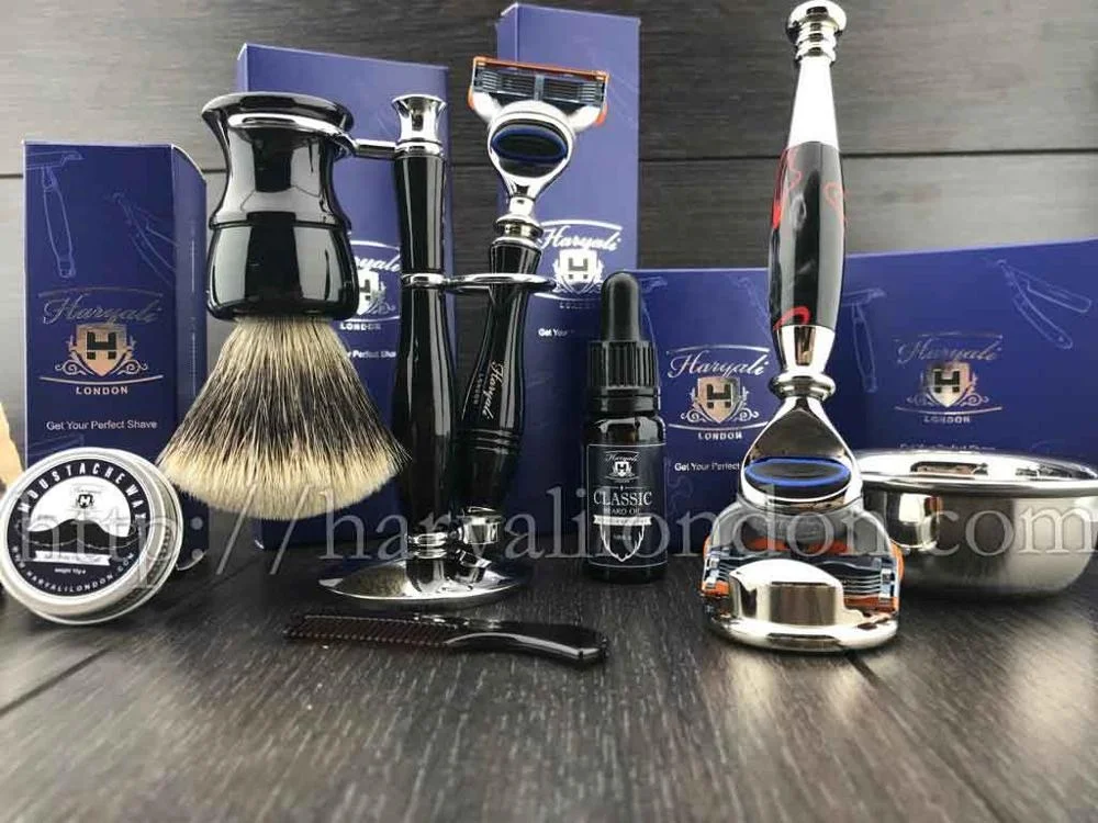  Super Badger & Triple Blades Cartridge Kit New Design Premium Shaving Set
