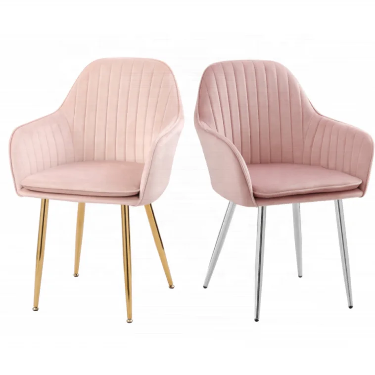 Free Sample Furniture luxury restaurant Velvet Dining Room Chairs Silla de terciopelo