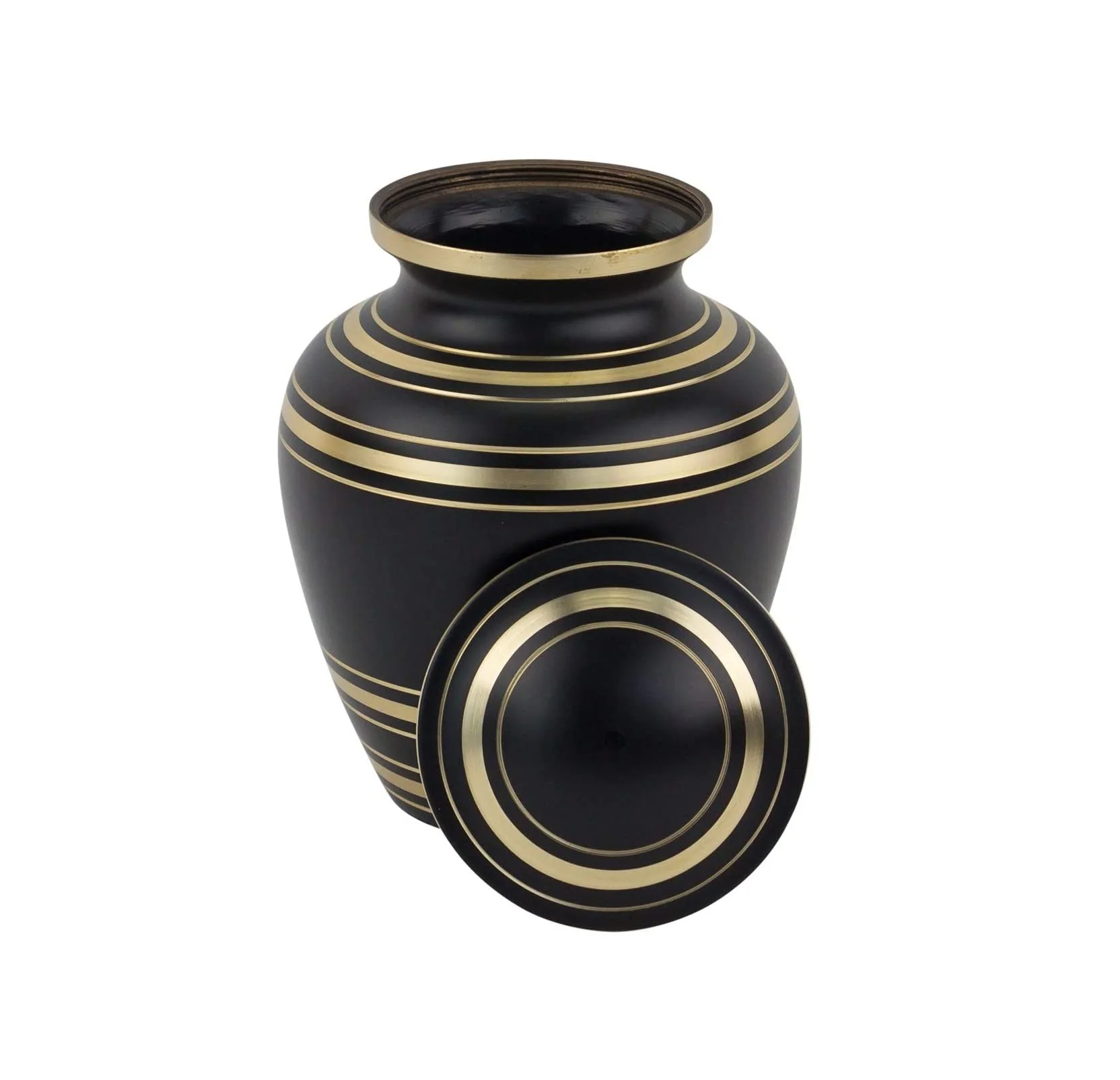 Латунные урны для праха и кремации черного цвета взрослых домашних животных металлическая Кремация на память по низкой цене