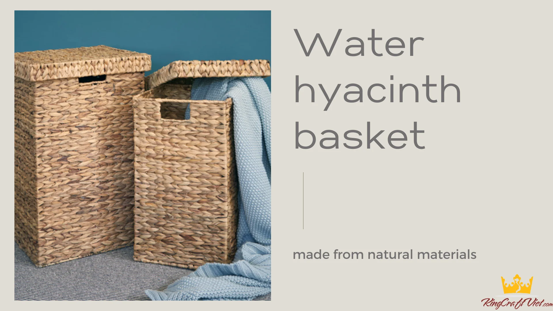 Корзина для белья с водяным Гиацинтом коробка хранения белой подкладкой вьетнамские изделия ручной работы