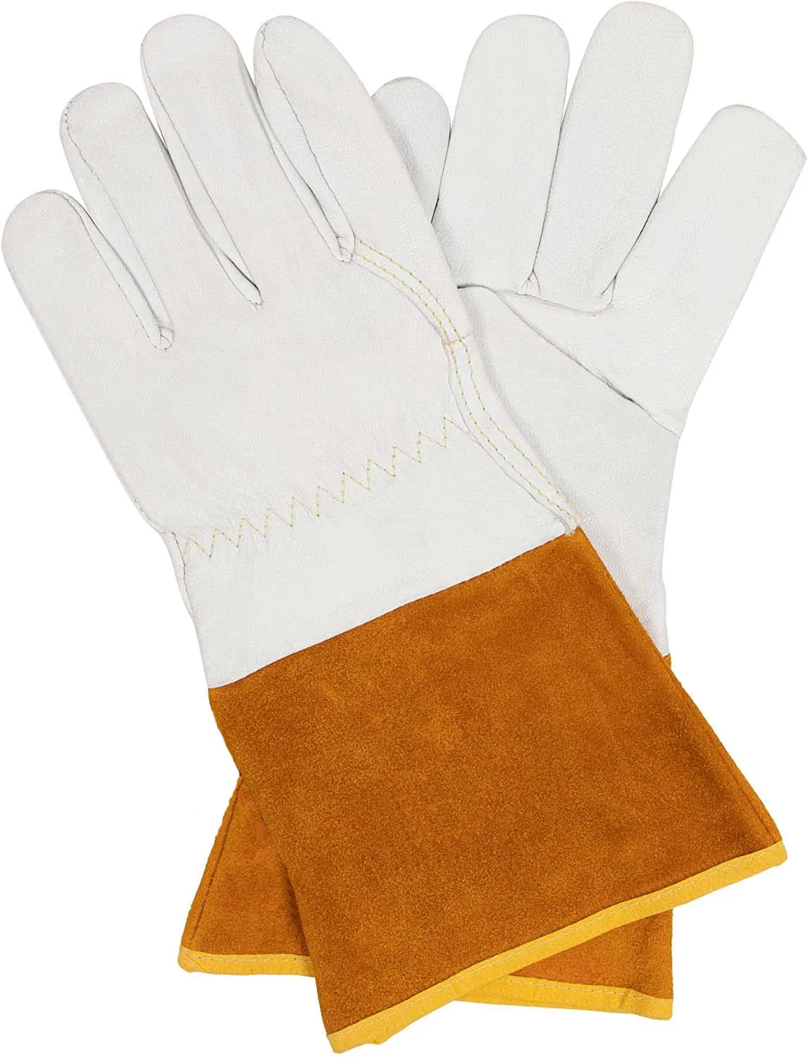 2021 лучший дизайн изготовленные на заказ козья кожа сварочные перчатки TIG/MIG с кевларовым нитком