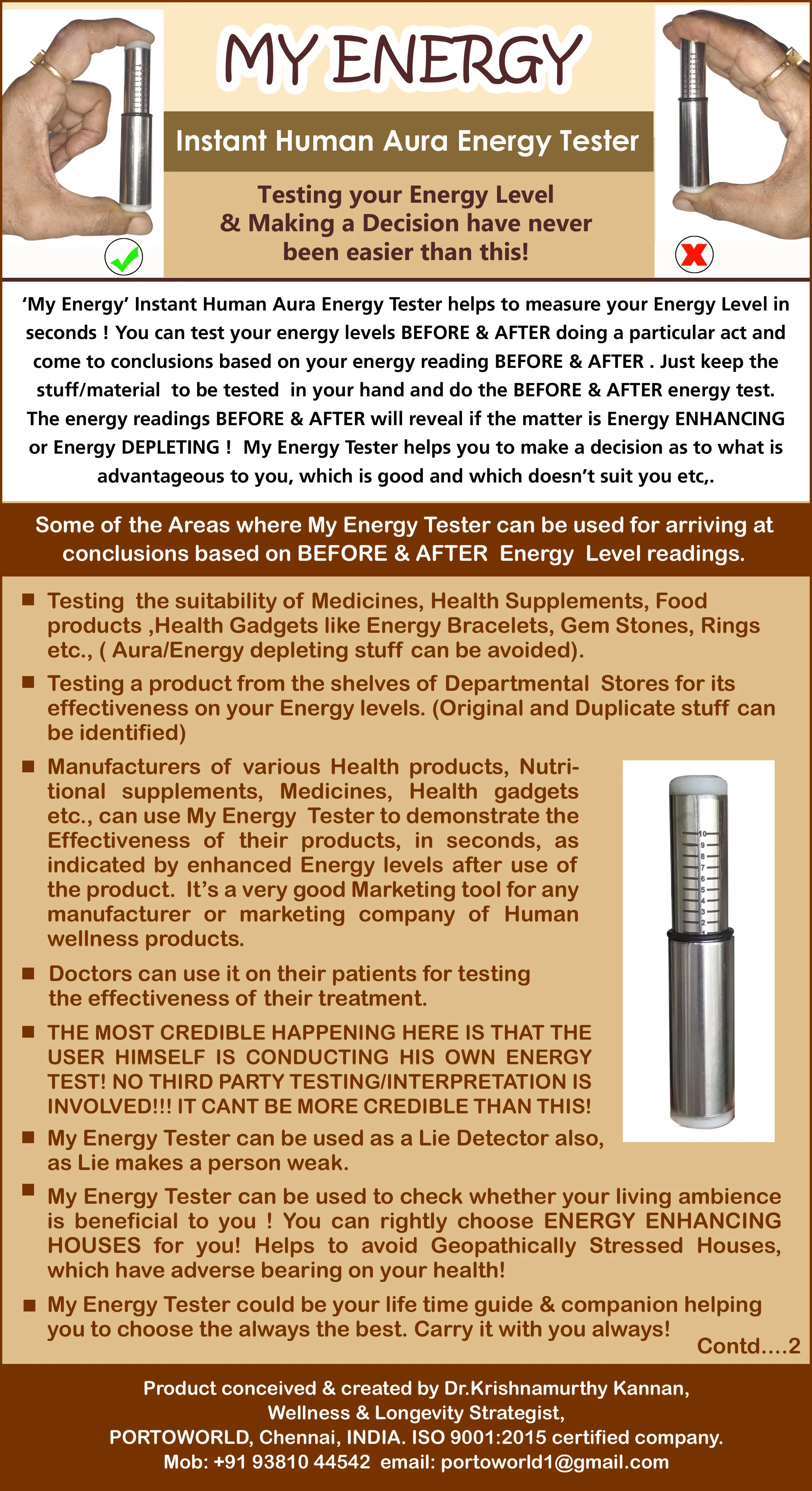 Choose The Best Products That Suits You With My Energy Tester