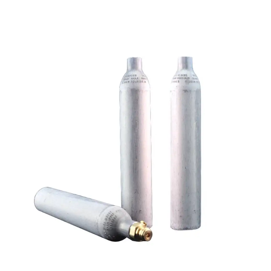 0.6L manufacture aluminum alloy food grade 425g CO2 gas cylinder with valve