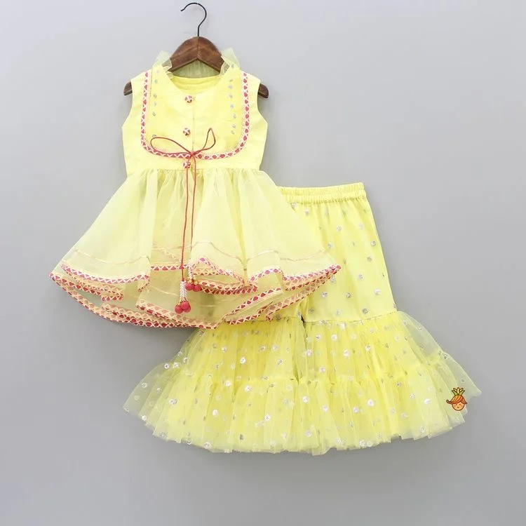 Cute Kid Girl wear GARARA SHARARA SUIT EMBROIDERY WORK PARTY KIDS Wear For GIRLS Dresses Kids Shopping WHOLESALE