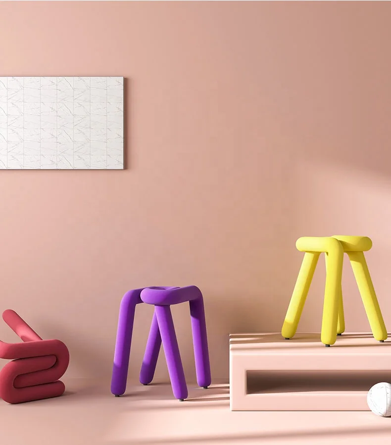 Factory Directly Sales Modern Simple Metal Design Bold Chair Dining Furniture Colorful Cafe Chairs Dining Chair