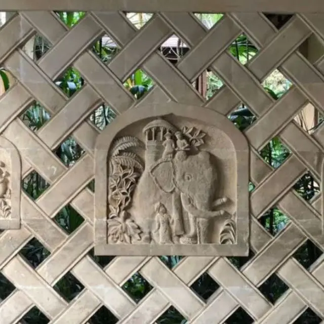 Bali Stone Relief Sculpture Wall Art Bali Carved Stone