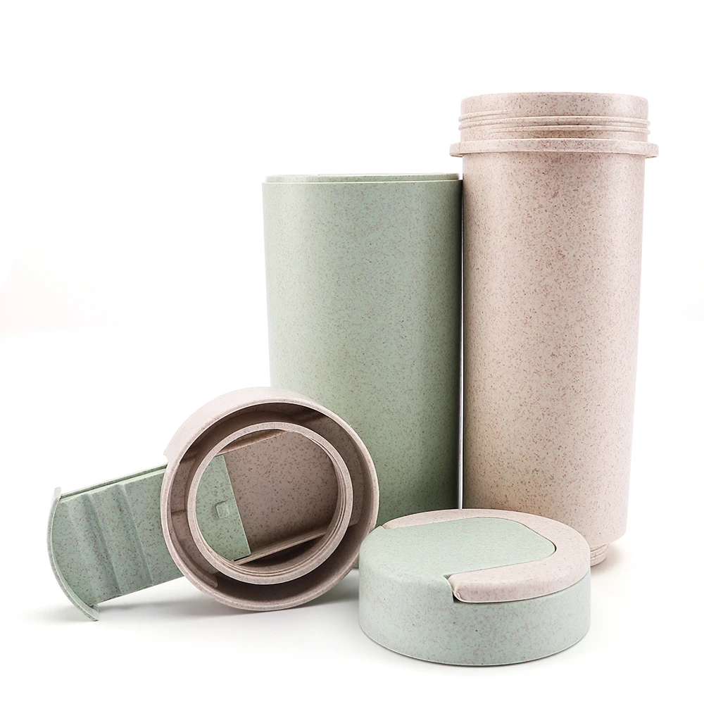 OKADI 550ml Custom Logo Eco-friendly Biodegradable Wheat Straw Drinking Water Bottle