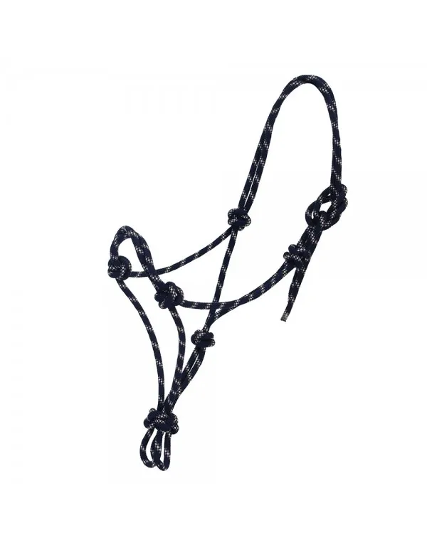 
Hot Sale Custom Made Horse Riding Halter Rope Breakaway Adjustable Chin and Throat Snap Halter 